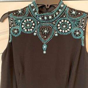 “Gianni Bini”Faux Turquoise Beaded Dress!
